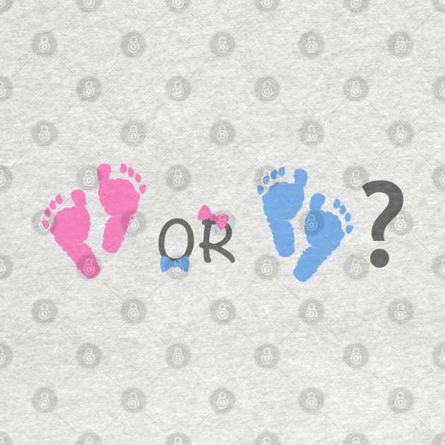 Baby girl and baby boy foots. Baby gender reveal by GULSENGUNEL